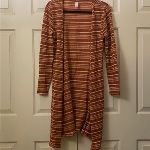 Long striped sweater